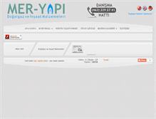 Tablet Screenshot of mer-yapi.com